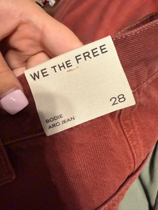 We The Free Rust Red Arc Jean barrel Jean (nwt) - Picture 3 of 7